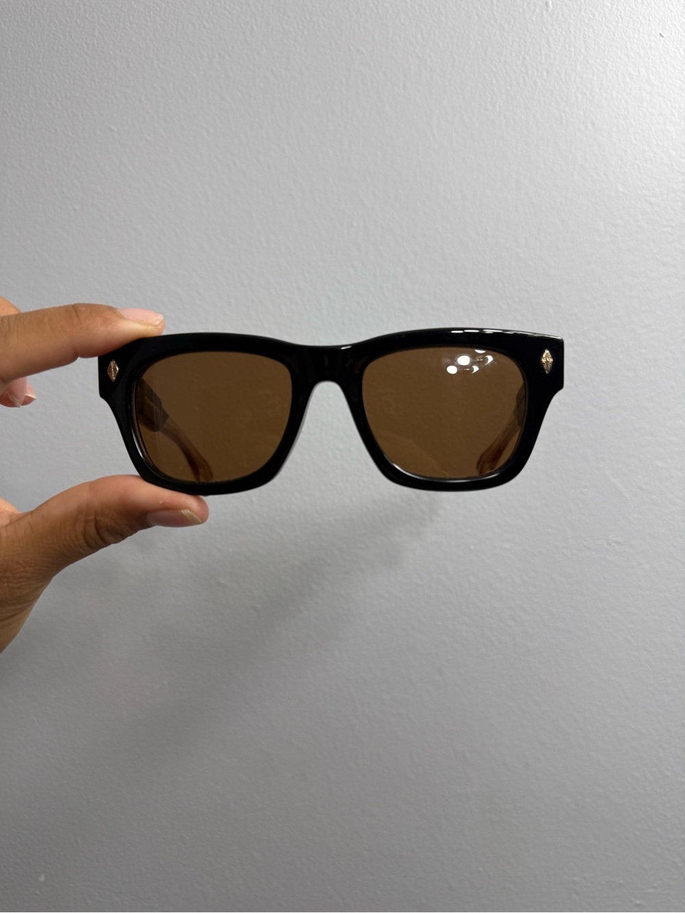Chrome Hearts Black Frame Brown Lens Men's Sunglasses